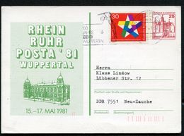 Bund PP97 D2/001 WUPPERTAL STADTHALLE Gebraucht 1981 - Postales Privados - Usados