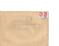 Lettre Avec Variété Du N° 3215, Hauteur Réduite D'environ 2mm Suite Anomalie De Découpe Du Carnet, Tenant à Normal - Covers & Documents