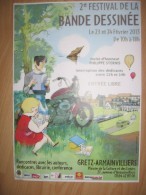 Affiche BIDAULT Cécile Festival BD Gretz-Armainvilliers 2013 (Les Gens Heureux Lisent Et Boivent Du Café - Affiches & Offsets
