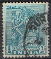 Inde 1949 Oblitéré Used Temples Et Monuments Bodhisattva SU - Used Stamps