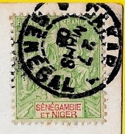 Timbre Type Groupe 5 C. SENEGAMBIE Et NIGER Sur CPA Femme Lahobé - Cachet à Date Dakar Sénégal * Coiffure Afro - Cartas & Documentos