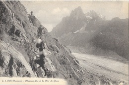 Alpinisme - Chamonix, Le Mauvais-Pas Et La Mer De Glace - Edition Jullien Frères, Carte J.J. N° 7828 Non Circulée - Mountaineering, Alpinism