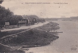 (94) VILLENEUVE-SAINT-GEORGES . Tournant De La Seine (+ Au Dos Pub  Chocolat LOUIT - Villeneuve Saint Georges