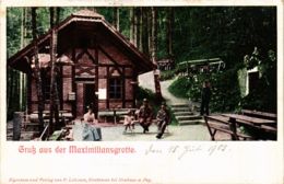 CPA AK Neuhaus A. D. Pegnitz - Maximiliansgrotte - Scene GERMANY (919005) - Pegnitz