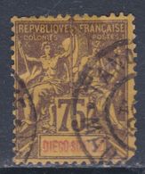 Diego-Suarez N° 49 O Type Groupe : 75 C. Violet Sur Jaune  Oblitération Moyenne Angle Inférieur Gauche Court, Sinon TB - Used Stamps