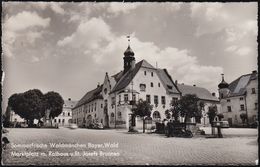 D-93449 Waldmünchen - Marktplatz - Denkmal - Cars - VW Käfer - BMW 501 - Cham