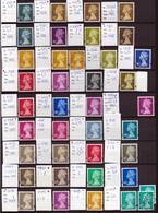 Timbres Neufs**  (majorité) Et Oblitérés De Grande Bretagne, Elisabeth II Cote Supérieure à 75€ - Unused Stamps