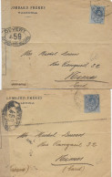 1918 - 2 ENVELOPPES De VALENCIA  (ESPAGNE) Avec CENSURE FRANCAISE 458 ET 459 => NIMES - Cartas & Documentos