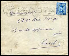 EGYPTE - N° 125A / LETTRE AVEC O.M. DU CAIRE LE 26/1/1934 POUR PARIS - TB - Storia Postale