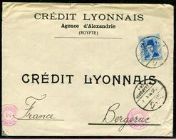 EGYPTE - N° 195 / LETTRE D'ALEXANDRIE LE 17/10/1939 POUR BERGERAC AVEC CENSURE - TB - Storia Postale