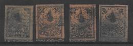 TURQUIE - TAXE YVERT N° 1/4 OBLITERES - SIGNES PASCAL SCHELLER ! - COTE = 770 EUR - Used Stamps