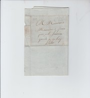 Lettre De Falaen Vers Onhaye  - 1809 - 1794-1814 (Periodo Francese)