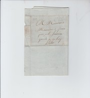 Lettre De Falaen Vers Onhaye  - 1809 - 1794-1814 (Période Française)