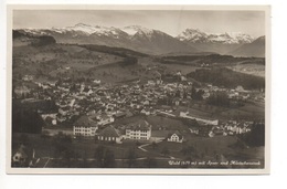 WALD Mit Speer Und Mürtschenstock Gel. 1933 N. Hüntwangen Spez. Stempel - Wald