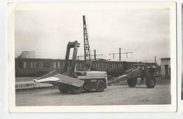 Carte Photo Dos Simple Gare Train Et Chariot élévateur Salev - Zu Identifizieren