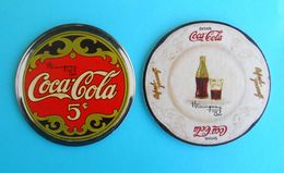 COCA-COLA .... Lot Of 2. Croatian Vintage Beautifull Cardboard Coasters * MINT CONDITION !!! - Bierviltjes