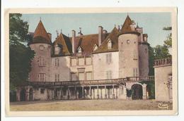 63 Courpière Le Chateau De La Barge 1942 Cachet Pl39 A La Place Du Timbre Marcophilie - Courpiere