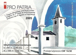SWITZERLAND, 2005, Booklet 141,  Pro Patria 2005, Famous Historic Buildings - Blocchi