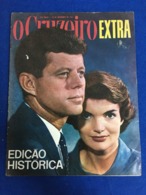 VERY RARE BRAZILIAN MAGAZINE O CRUZEIRO EXTRA EDIÇÃO HISTORICA ALL ABOUT KENNEDY DEATH AND HIS FAMILY 1963 - Zeitungen & Zeitschriften