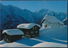 °°° 16947 - SVIZZERA - VS - BETTMERALP - KAPELLE MIT WEISSMIES - 1986 With Stamps °°° - Bettmeralp