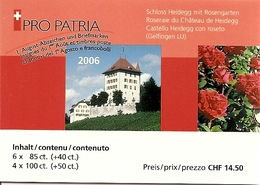 SWITZERLAND, 2006, Booklet 145,  Pro Patria, Castle With Rosegarden - Booklets