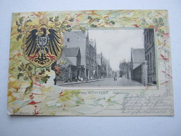 WUNSTORF,  Strasse ,Seltene Karte Um 1902 - Wunstorf