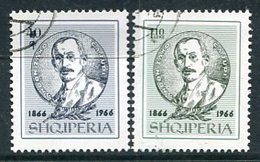 ALBANIA 1966 Cajupi Birth Centenary Used   Michel 1046-47 - Albanië