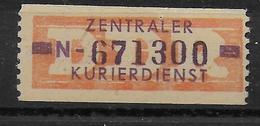 DDR - 1958 - TIMBRE De SERVICE RARE ZKD ** MNH - N = ERFURT - Mint