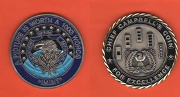 USA Chief Campbell's Coin For Excellence Medal American Military Corps - Estados Unidos