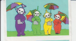 Trading Card  - Childrens Animation - Cartoon Comics - Little Aliens With Umbrellas - 83/53 Mm - Altri & Non Classificati