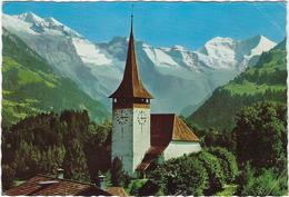 Suisse    Kirche Frutigen  Mit Dodenhorner, Fisistocke, Balmhorn  - Altels - Frutigen