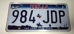 Plaque En Métal Texas - 984 Jdp - The Lone Star State - Plaques En Tôle (après 1960)