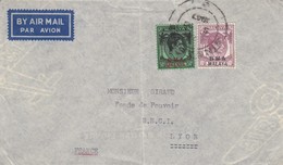 COVER. MALAYA. AIR MAIL. BMA. 1947. SINGAPORE TO FRANCE - Malaya (British Military Administration)