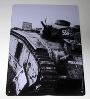 Plaque En Métal TANK - Blechschilder (ab 1960)