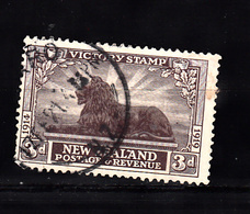 Nieuw-Zeeland 1920 Mi Nr 158, Leeuw. Lion - Gebraucht