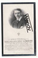 Arthur De Bavay  °Anvers 1893  +mourut Pour La Patrie Te Rotselaar 1914  Origineel - Santini