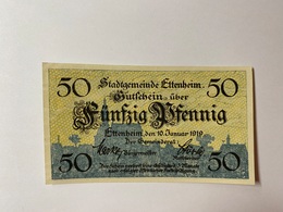 Allemagne Notgeld Ettenheim 50 Pfennig - Collections