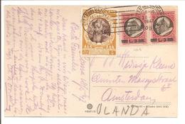 1947 Postal History Vaticane.Concilio Di Trento 4L+Pair 3L/1,50L CP Il Chiostro - Briefe U. Dokumente