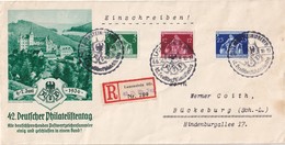 ALLEMAGNE 1936 LETTRE RECOMMANDEE  ILLUSTREE DE LAUENSTEIN AVEC CACHET ARRIVEE BÜCKENBURG - Covers & Documents