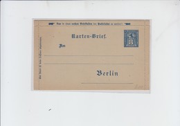 ANCIENS ETATS ALLEMANDS - POSTE PRIVÉE: ENTIER POSTAL, 3 Pfg DE BERLIN - Postkaarten - Ongebruikt