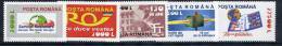 ROMANIA 2002 Postal Services I  MNH / **.  Michel 5672-76 - Unused Stamps
