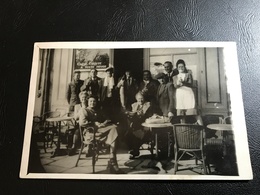 Carte Photo Lieu Inconnu - Riton Authier - Authier Pere (Cyrold Café) - Cafés