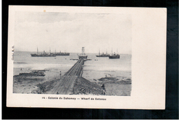 DAHOMEY Wharf De Cotonou Ca 1910 Old Postcard - Benin