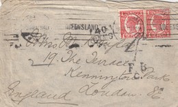 LETTRE QUEENSLAND. 3 ABR 11. POUR LONDON. TAXE 40CTMS. 4/ F.B.C. - Brieven En Documenten