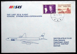 SAS Last  DC-8 Flight  Søndre Strømfjord - Copenhagen    1988 ( Lot 194 ) - Briefe U. Dokumente