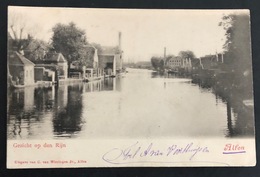 Alfen Gezicht Op Den Rijn/ Old Card Stamped 1902 - Alphen A/d Rijn