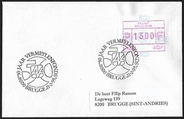 1995 - BELGIË/BELGIQUE/BELGIEN - Cover "Vermeylenfonds" + ATM 85 + BRUGGE - Oblitérés