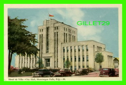 SHAWINIGAN FALLS, QUÉBEC - HOTEL DE VILLE - ANIMÉE DE VIEILLE AUTOS - CIRCULÉE EN 1965 - PECO - - Trois-Rivières