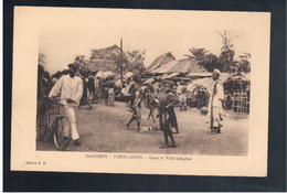 DAHOMEY Porto- Novo Dans La Ville Indigène Ca 1910- 20 Old Postcard - Benin