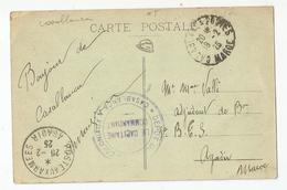 Marcophilie Cachet Dépot Des Coloniaux Casablanca Pour Agadir Maroc 1925 , Débarquement Sommaire - Bolli Militari A Partire Dal 1900 (fuori Dal Periodo Di Guerra)